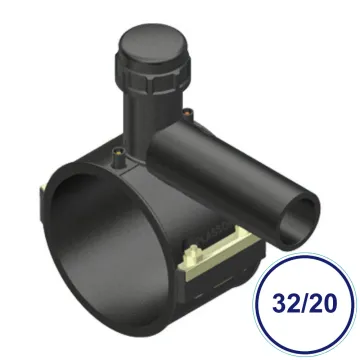 Poly Tee Tapping 32mm x 20mm with U-Part PE100 SDR11 4.0M | Bentons Specify