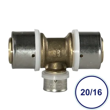UNIPEX 20x16 TEE U25 CRIMP LF* WATER/GAS | Bentons Specify
