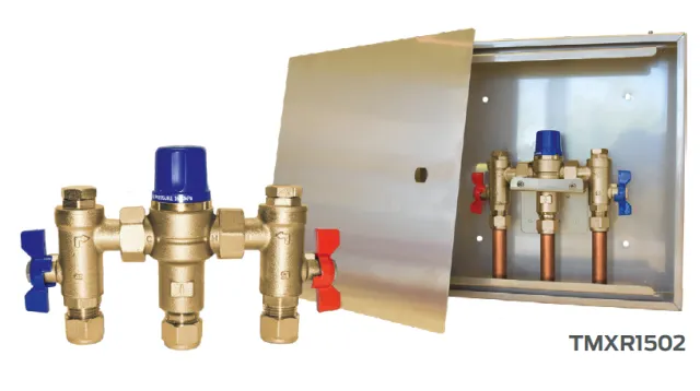 Rye 15mm Thermostatic Mixing Valve TMV in Stainless Cabinet (3 Hole No ...